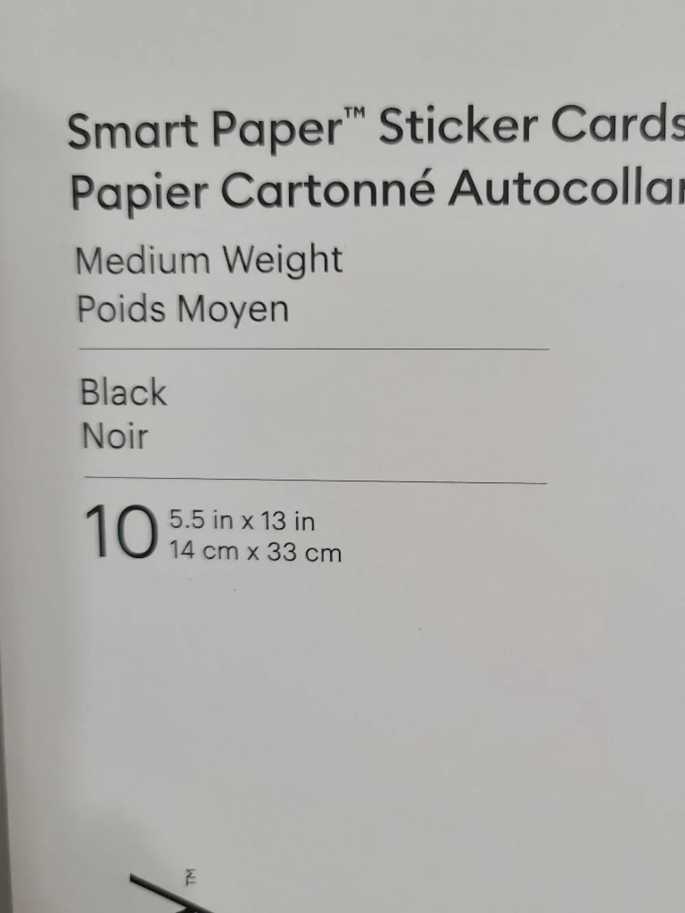 Cricut Joy Smart Paper Sticker Cardstock White and Black - 2